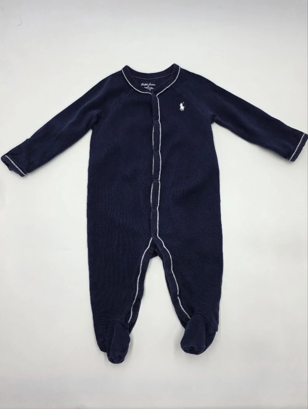 Ralph Lauren baby boy navy sleeper size 6 months